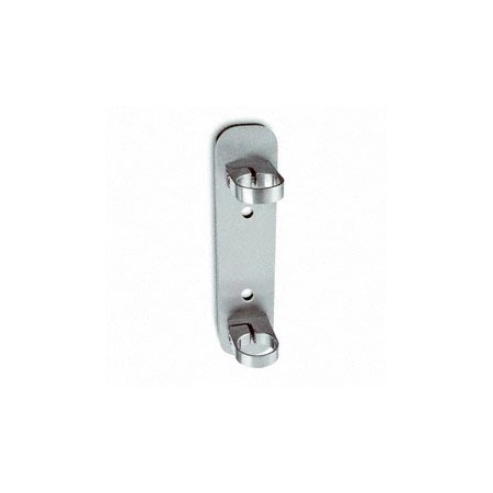 Mocowanie słupka boczne Ø42,4 mm, wysokie 180 mm, stal nierdzewna AISI 304, Poler